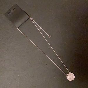 Pilgrim Hammered silver necklace